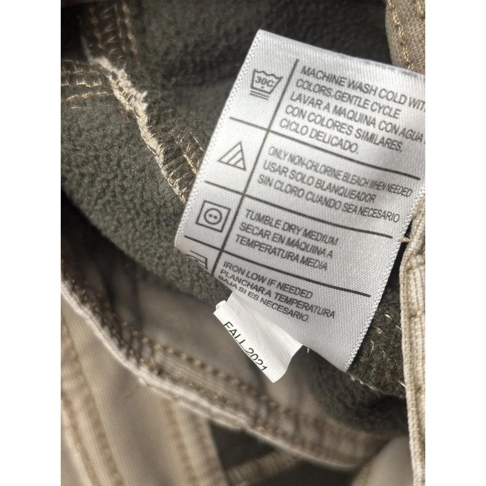 Coleman Pants Mens 38x30 Khaki Fleece Lined Outdoor Workwear Utility Fall 2021
